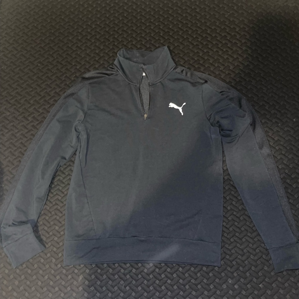 Puma Black Quarter-Zip Pullover